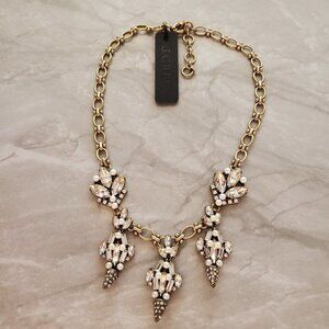 ✨ NEW J.Crew Pearl Rhinestones Crystal Cone Cluster Wedding Bridal Statement ✨